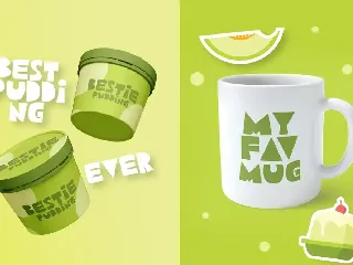 Melon Pudding font