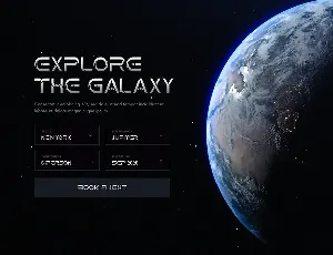 Techno Space Futuristic Font