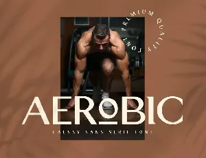 Aerobic font