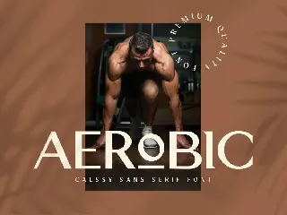 Aerobic font