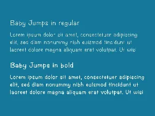 Baby Jumps - Hand drawn comic font