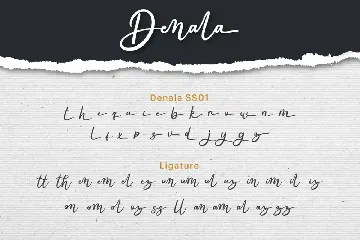 Denala - Signature Font