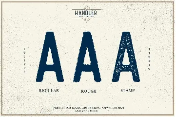 Handler Stamp Font