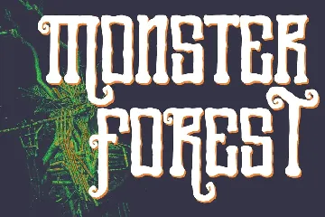 Scary Woods Display Font