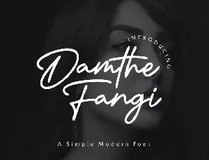 Damthe Fangi Font