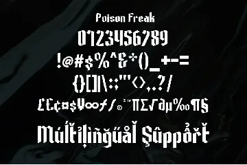 Poison Freak font