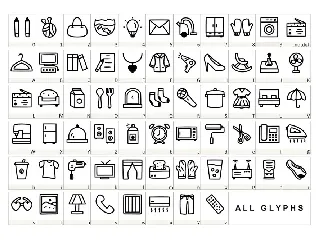 Household Dingbat font