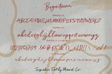 Bogoritmaa Signature font