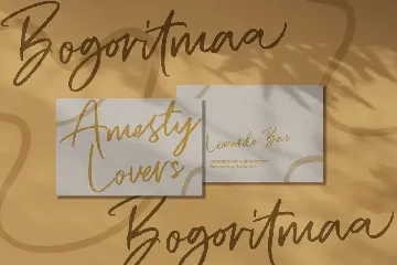 Bogoritmaa Signature font