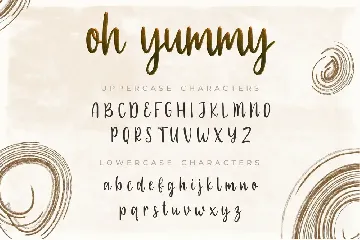 Oh Yummy Script font