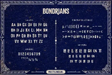 Bondrians font