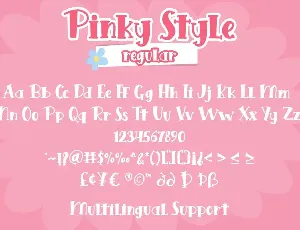 Pinky Style - Lovely Craft Font