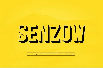 Senzow font