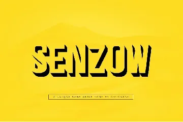 Senzow font