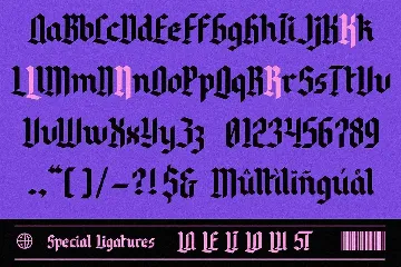 Sakrale - Modern Blackletter font