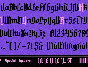 Sakrale - Modern Blackletter font