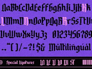 Sakrale - Modern Blackletter font