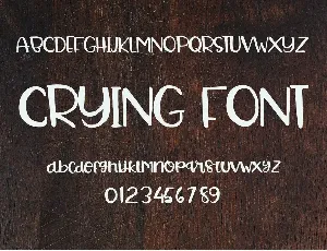 Crying Font