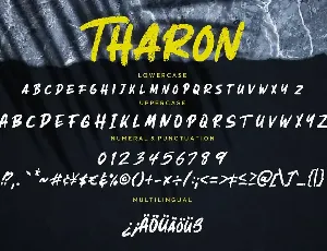 Tharon Brush Business Font