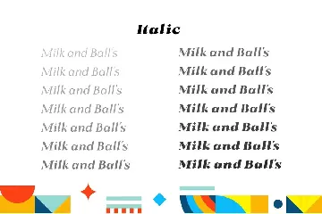 Milk and Balls font