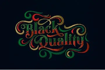 Black Quality Typeface font