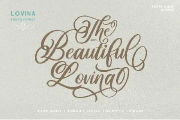 Lovina Fonts Family