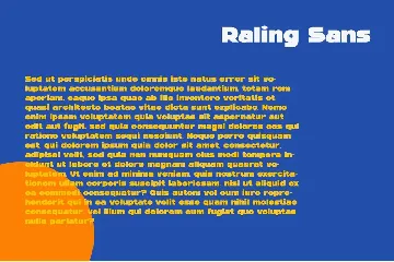 Raling - A Display Bold Sans Serif font