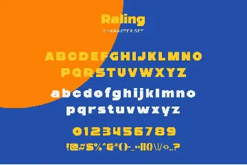 Raling - A Display Bold Sans Serif font