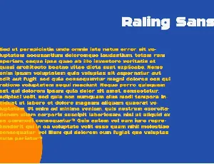 Raling - A Display Bold Sans Serif font