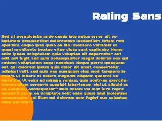 Raling - A Display Bold Sans Serif font