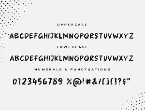 Utera - The Halftone Display Font