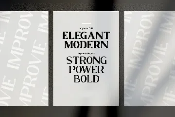 IMPROVIE - Bold Serif Font