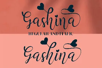 Gashina Script font