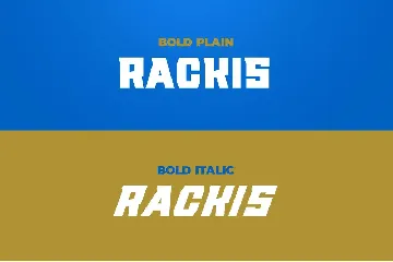 RACKIS DISPLAY FONT