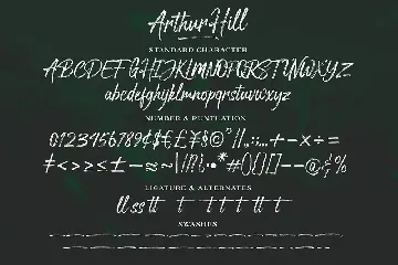 Arthur Hill Font