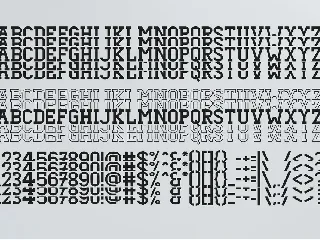 Dezire Stacked - Mirrored Font