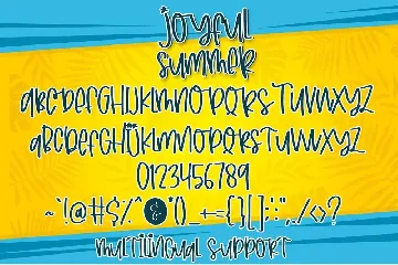 Joyfull Summer - Handwritten Font