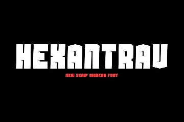 Hexantrav font