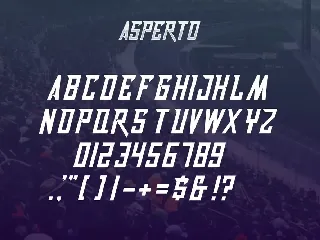 Asperto Font