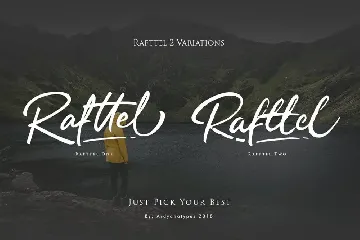 Rafttel Script font