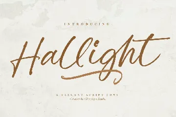 Hallight Elegant Script Font