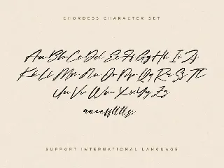 Chordess - The Minimal Script Font