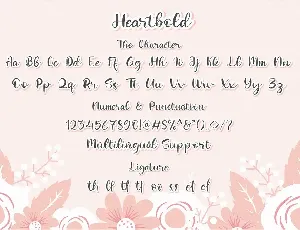 Heartbold font