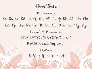 Heartbold font