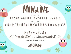 Manoline Fun Advertisement Font