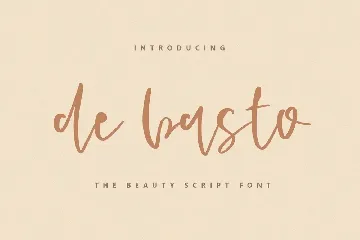 De Basto - A Beauty Script Font