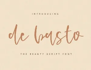 De Basto - A Beauty Script Font