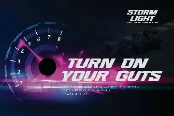 STORMLIGHT - Race Theme Display Font