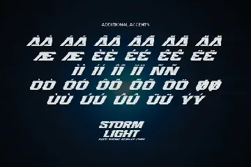 STORMLIGHT - Race Theme Display Font