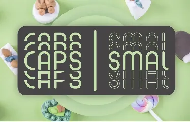 Mint Round - Stacked - Mirrored Font